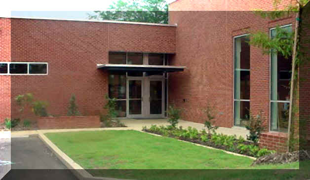 Cherokee entrance to Library 2002